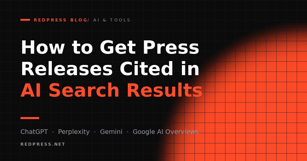 How to get press releases cited in AI search results