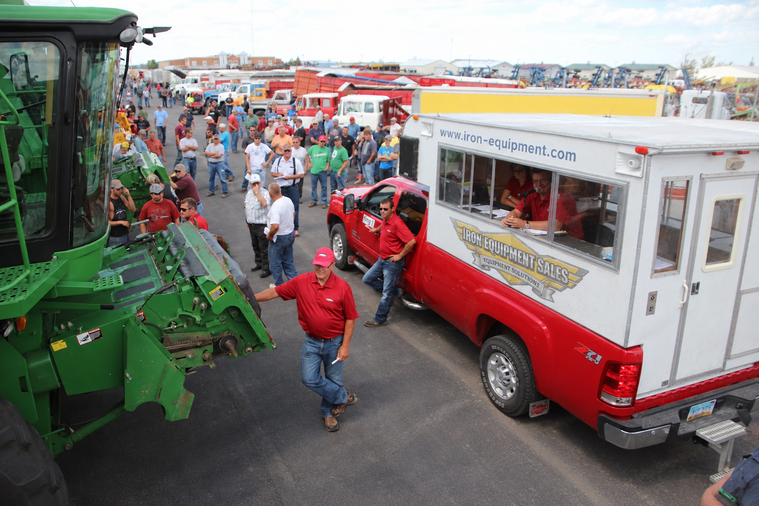 Heavy equipment at Iron Equipment Sales auction